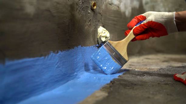 Commercial Exterior Waterproofing project at a Pickerington, OH business property by SJ Waterproofing Pros
